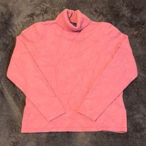 Charter Club Women's Pink Cashmere Turtle Neck Sweater